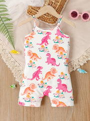 Toddler Girls Cami Romper Jumpsuit for Beach Vacation