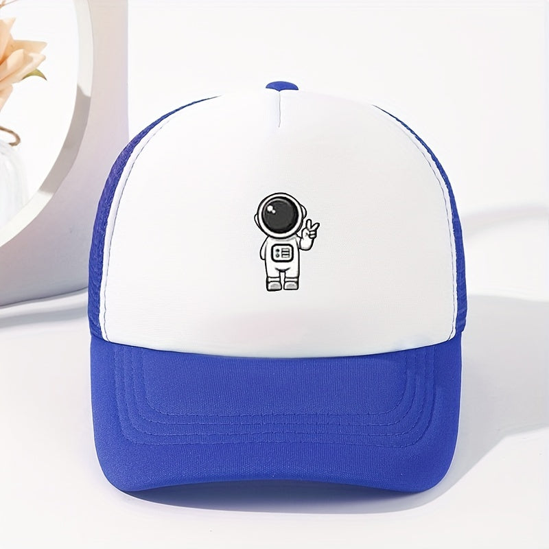 Astronaut Print Baseball Cap Sunshade Trucker Hat
