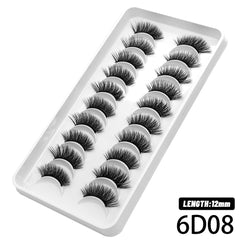 10 Pairs Natural Half Eye False Eyelashes Long Makeup 3D Eyelashes Extension