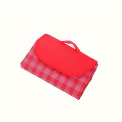 Thickened Outdoor Picnic Mat Portable 600D Oxford Plaid Picnic Cloth