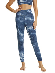 Tie Dye High Waist Yoga Leggings with Pocket