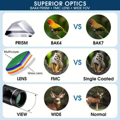 100x22 Compact Binoculars For Bird Watching Traveling