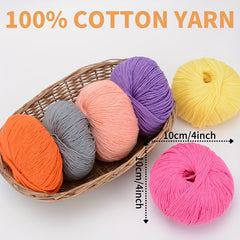 Pure Cotton Yarn For Knitting And Crochet 50g
