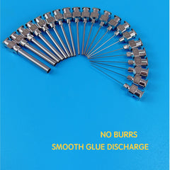 25 Single Tube Stainless Steel Metal Snap Lab Glue Filling Needle