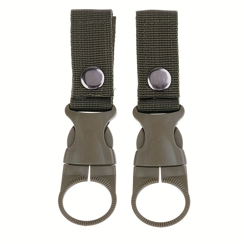 2pcs Backpack Water Bottle Hanging Hooks Fixed Strap