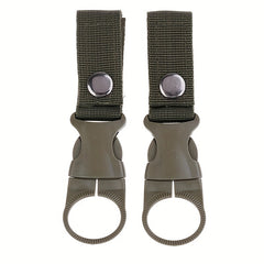 2pcs Backpack Water Bottle Hanging Hooks Fixed Strap