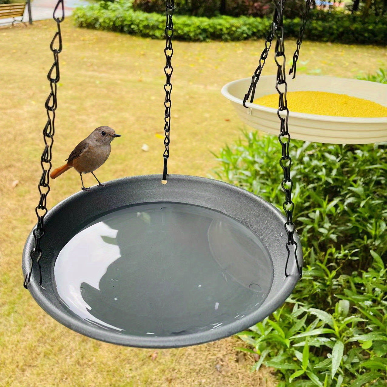 Bird Feeder Tray Garden Hanging Wild Bird Feeder Bird Bath