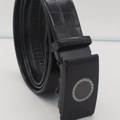 Men's Circle Pattern PU Business Casual Belt