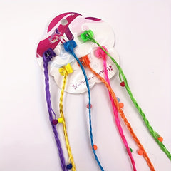 Colorful Wigs with Claw Clips for Girls Dress Up