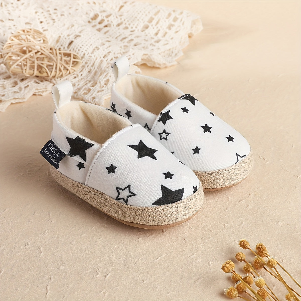 Baby Girls Slip On House Shoes Lightweight Non Slip Walking Indoor Shoes