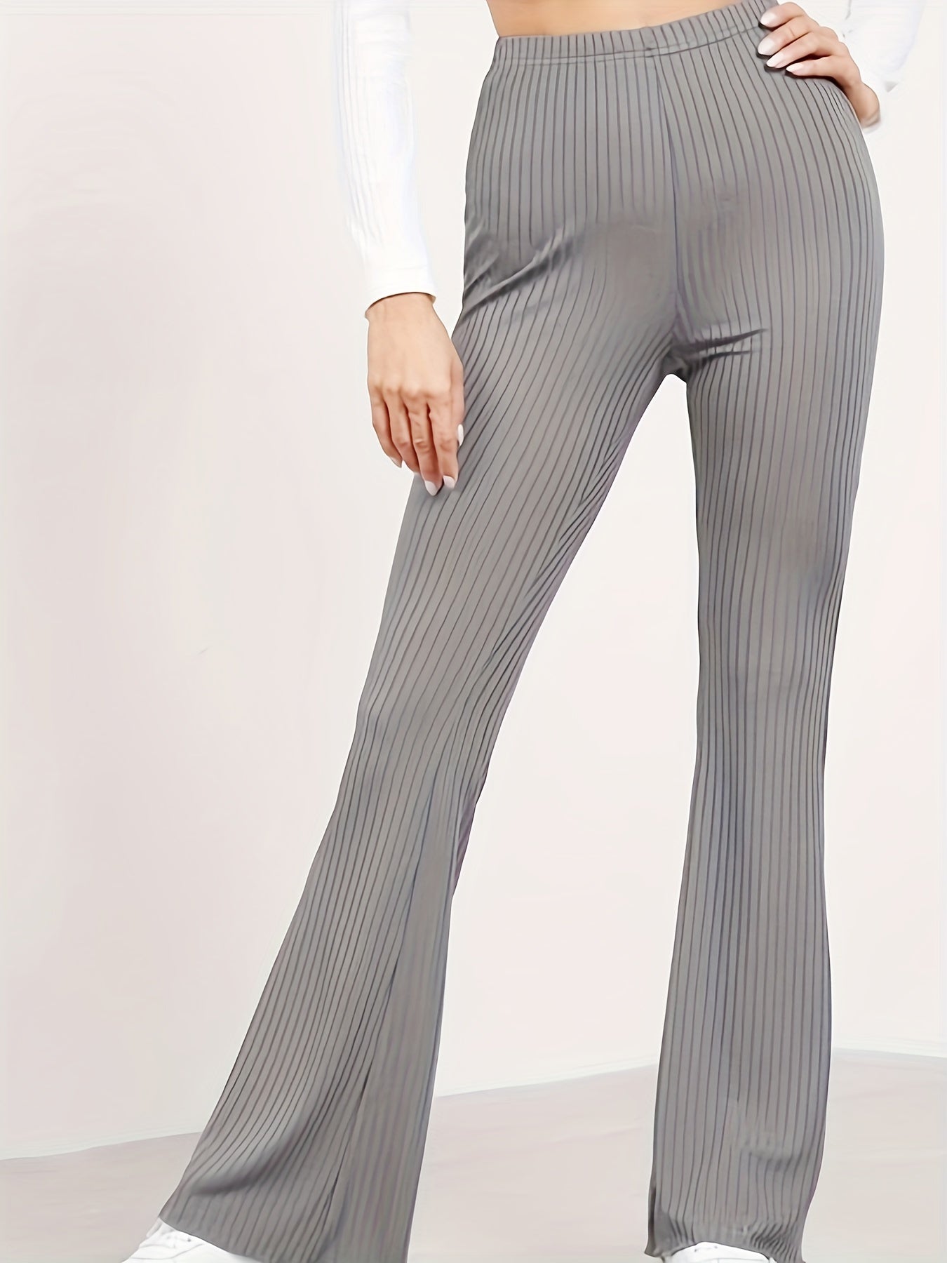 Flare Leg High Waist Pants for Women