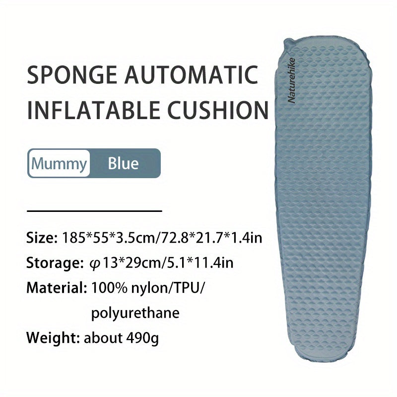 Ultra Light Sponge Automatic Inflatable Cushion for Outdoor Camping
