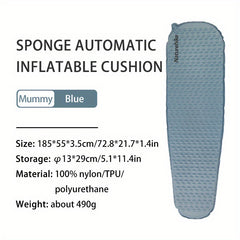 Ultra Light Sponge Automatic Inflatable Cushion for Outdoor Camping