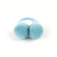 40pcs Girls Plush Ball Hair Tie Ponytail Holders Scrunchies