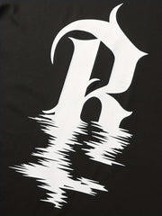 Letter In The Water Print Men's Graphic Crew Neck T shirt