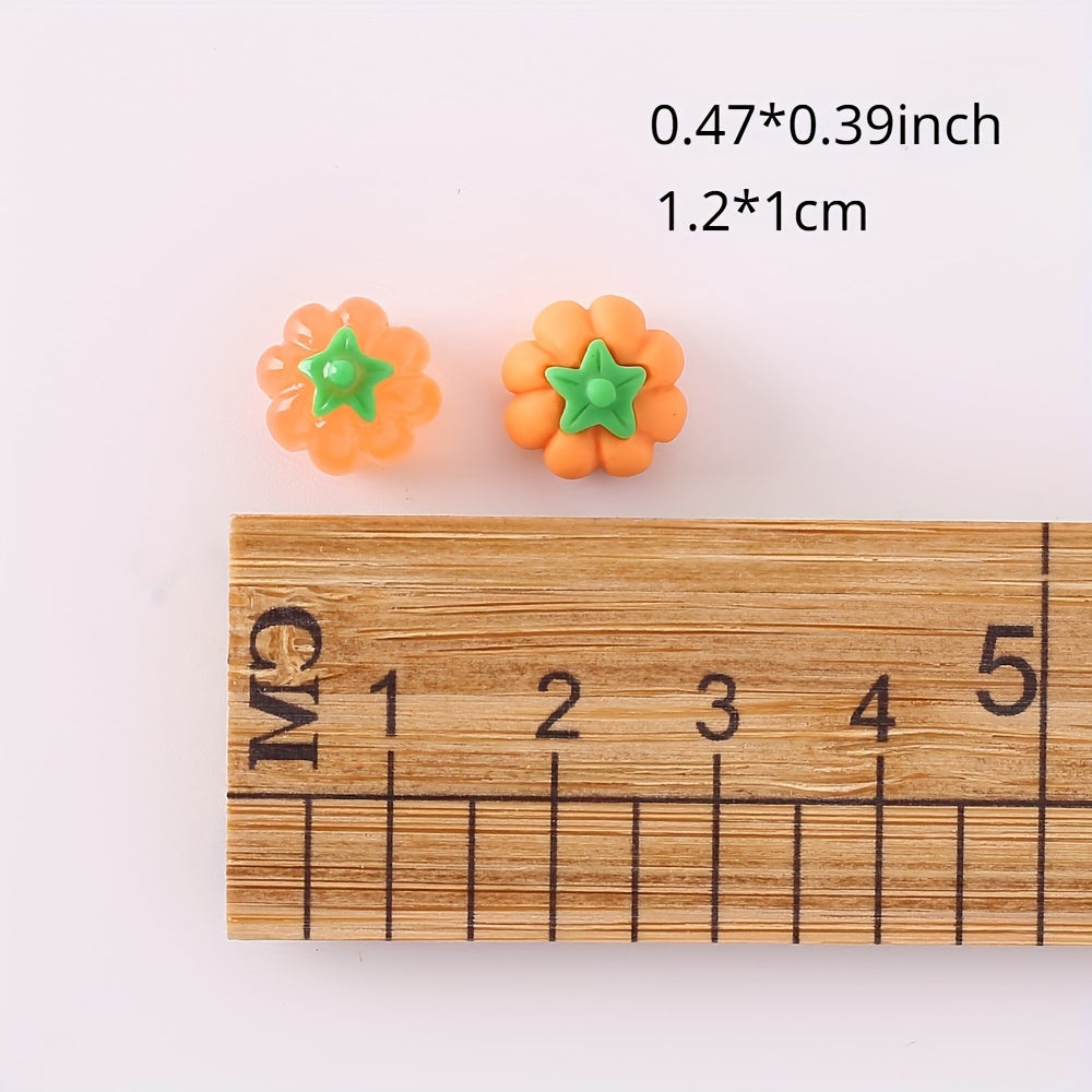 3D Pumpkin DIY Accessories Machine Shell Earrings Nail Stickers