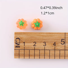3D Pumpkin DIY Accessories Machine Shell Earrings Nail Stickers