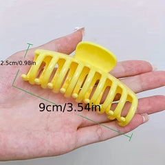 6pcs Solid Style Hair Claw Shark Claw Hair Accessory