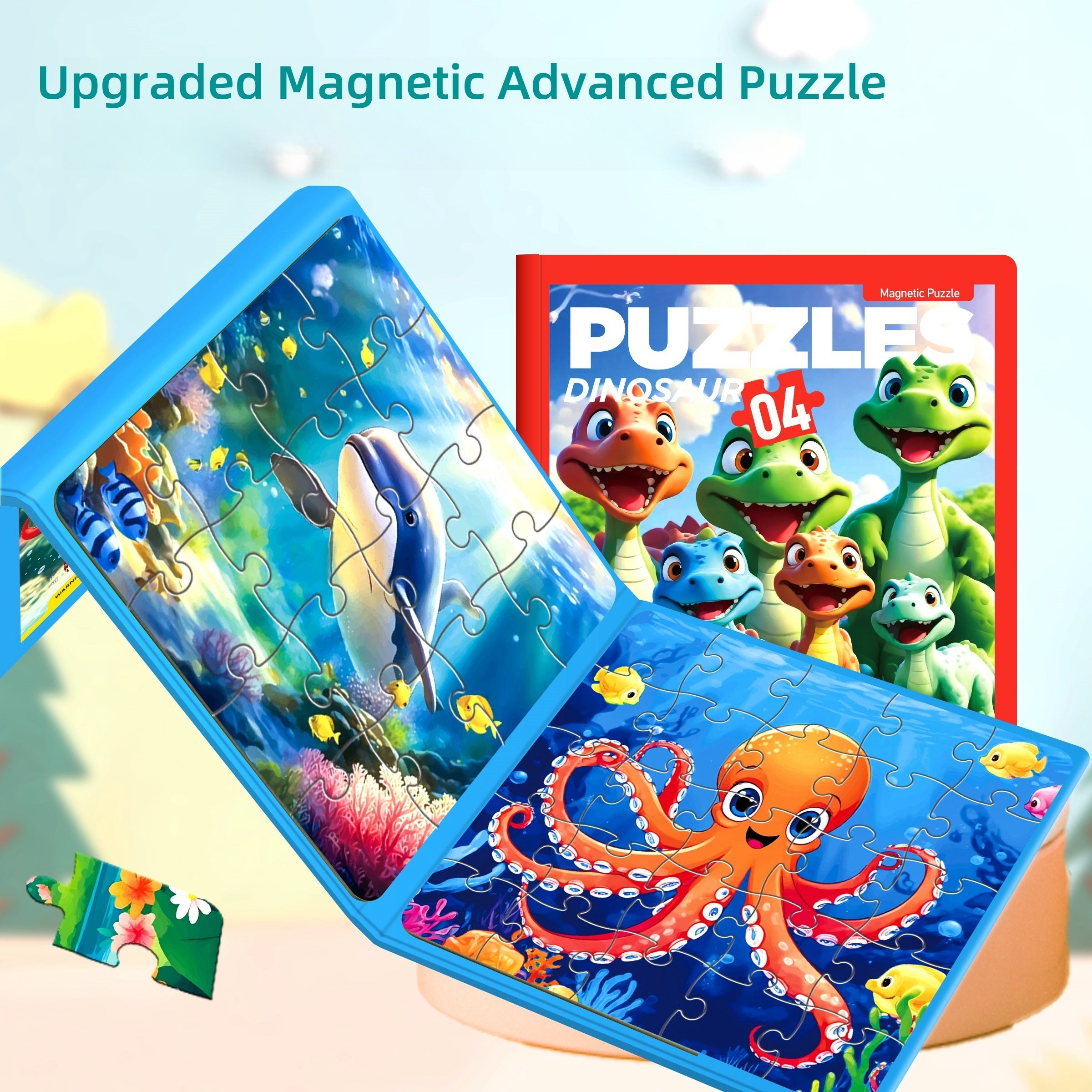Educational Magnetic Puzzle Set for Kids 3-6 Years