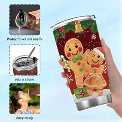Christmas Pattern Stainless Steel 590ml Insulated Tumbler
