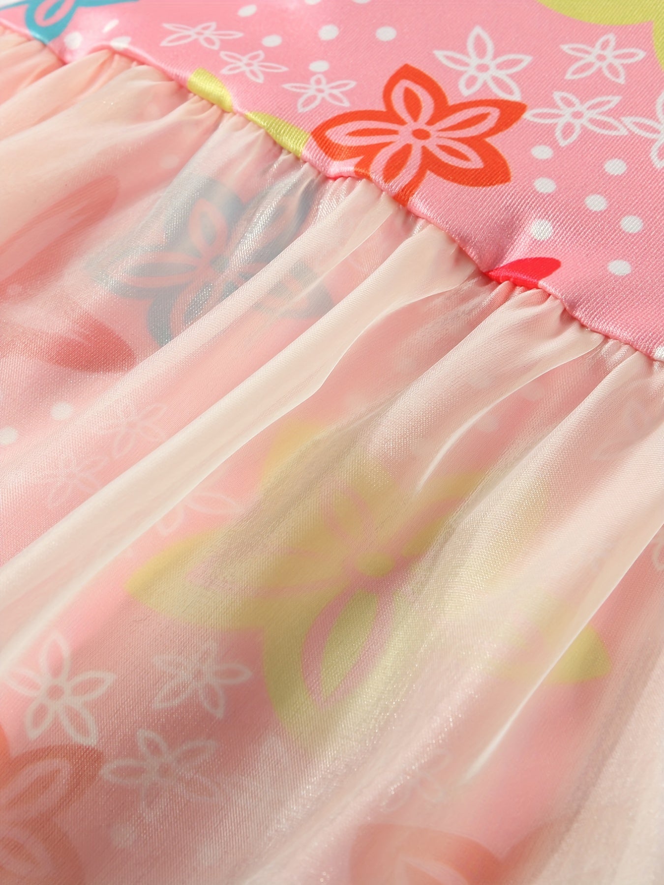 Toddler Girls Flowers Graphic Halter One Piece Swimsuit & Cap