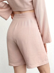 Comfy Solid Lounge Shorts Womens Bottoms