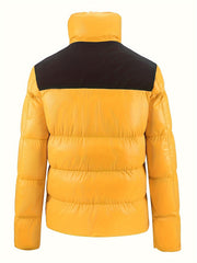 Men's Padded Stand Collar Coat Warm Casual Windproof Jacket