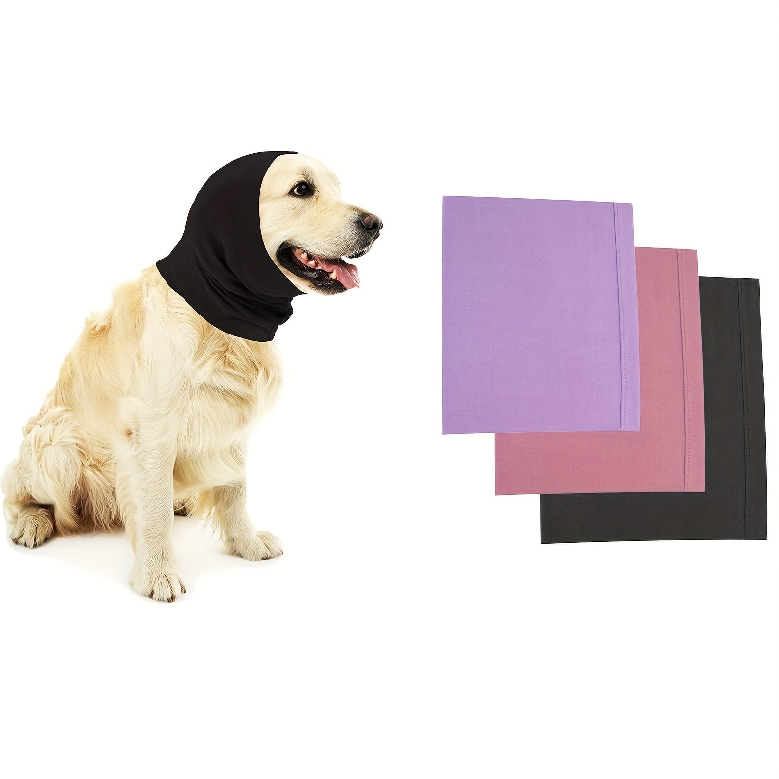 Pet Dog Ear Cover Wrap Noise Snood Anti scare Noise proof Protective Ear Muffs