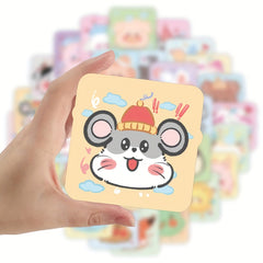 60pcs Animal Series Graffiti Stickers Waterproof for Guitar Skateboard Phone Lap