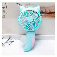 Mini Handheld Cat Ear Cartoon Cooling Fan Toy