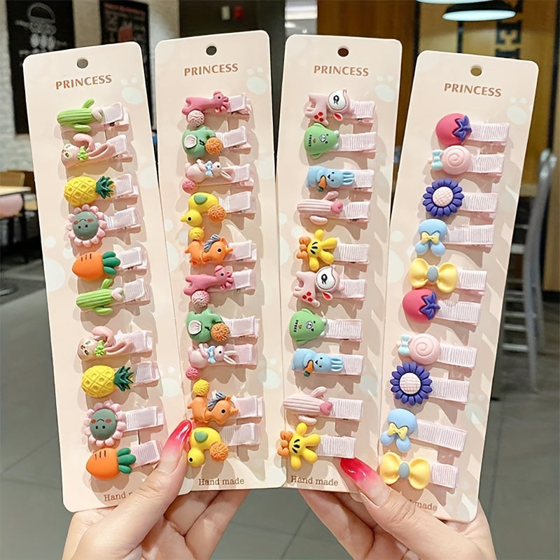 10pcs Girls Hair Clip Hairpin Set