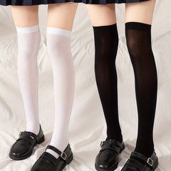 2 Pairs Casual Thin Knee High Stockings Socks for Summer & Spring