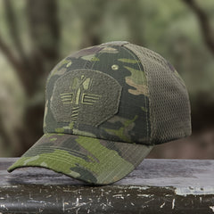 Camouflage Baseball Cap Outdoor Mountaineering Camping Visor Mesh Cap