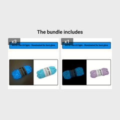 Glow In The Dark Yarn Luminous Cotton Yarn Soft Yarn For DIY Knitting