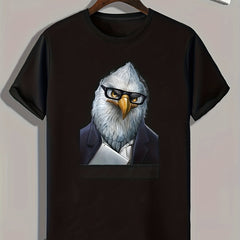 Eagle Print Men's Graphic T shirt Casual Comfy Tees for Summer