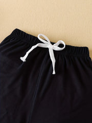 3pcs Boys Comfortable Drawstring Shorts for Summer