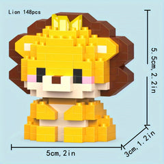 Mini Cartoon Animals Building Block Toys Set
