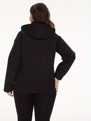 Women's Zip Up Hooded Jacket for Spring & Fall