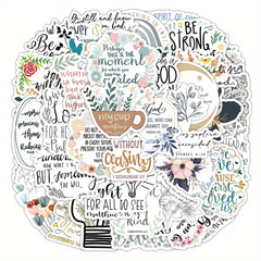 Set of 50 Biblical Quotes for Decoration