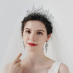 Rhinestone Crown Hairband Headband Princess Tiara Cosplay Hair Accessory