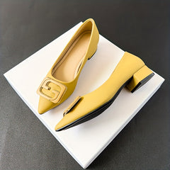 Women's Slip On Chunky Heel Shoes Soft Sole