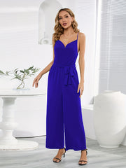 Sleeveless Cowl Neck Jumpsuit Wide Leg Cami - Spring & Summer Style