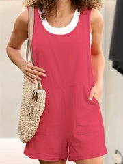 Dual Pockets Overall Jumpsuit Casual Overall Jumpsuit