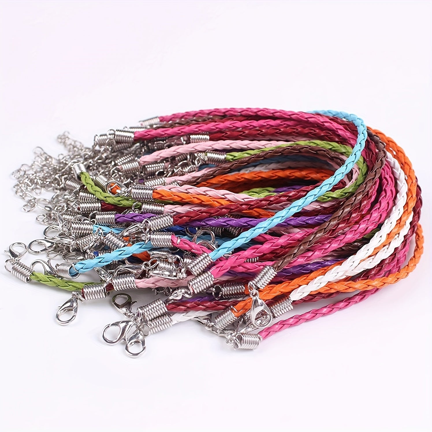 Mixed Leather Lace Braided Bracelet Rope DIY Jewelry Handicraft