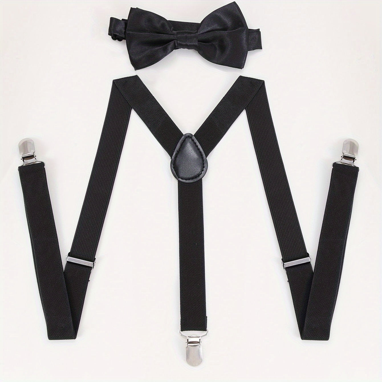 Men's Suspenders & Bow Tie Set For Wedding Party