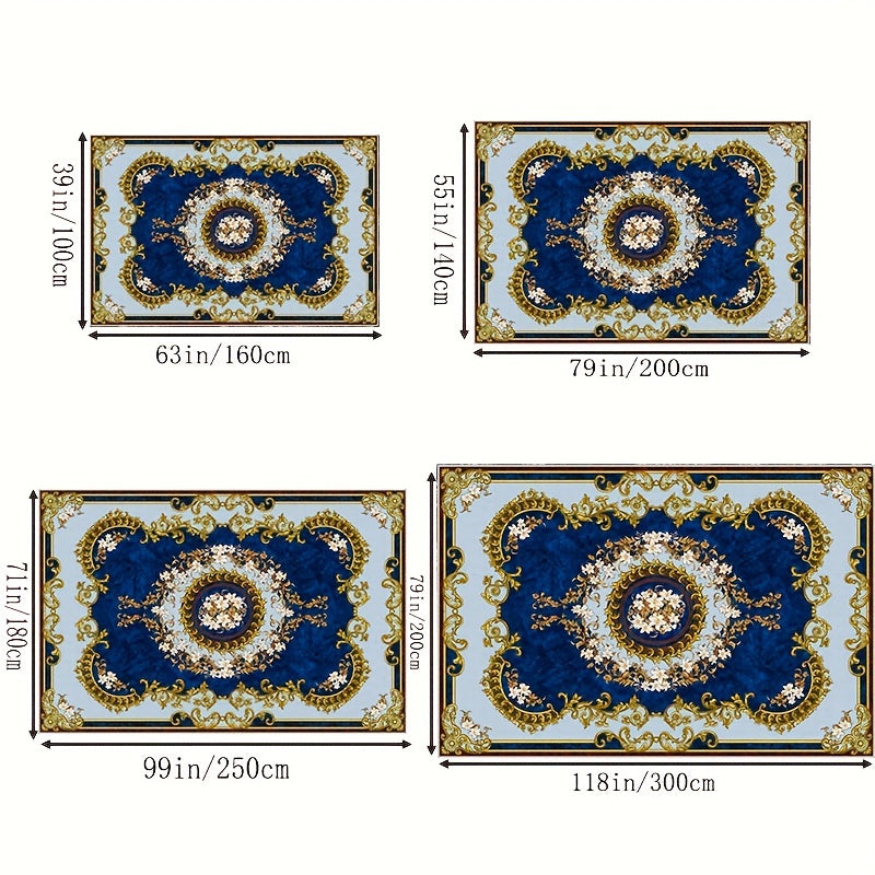 Boho Anti Fatigue Kitchen Rug Soft Faux Sheepskin Mat Vintage Non Slip Absorbent
