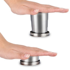 250ml Portable Stainless Steel Water Cup Outdoor Travel Folding Durable
