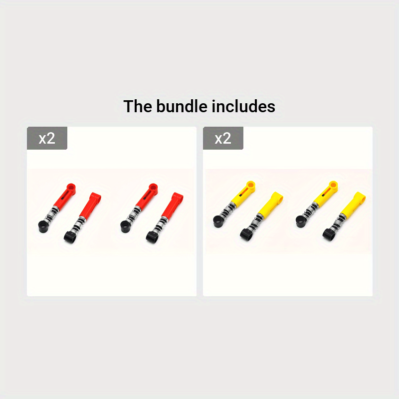 4pcs Small Building Blocks Shock Absorber Technology Model Accessories