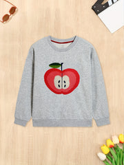 Girl's Pattern Sweatshirt Casual Breathable Sweatshirt