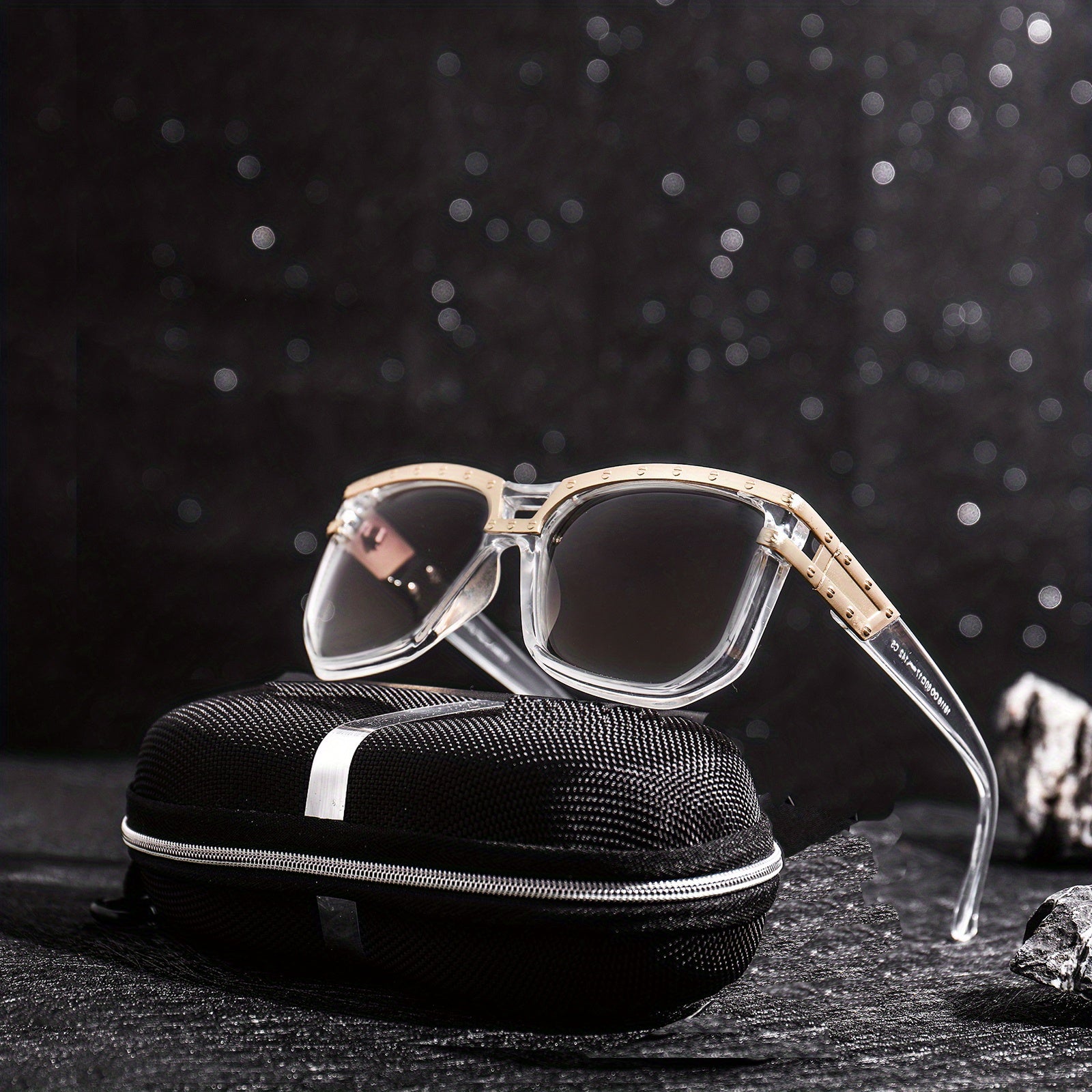Men's Square Frame Sunglasses Steampunk UV Protection